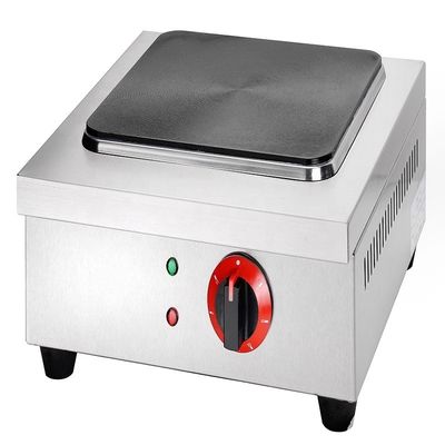 Cucina elettrica portatile a forma quadrata bianca argento per la preparazione alimentare commerciale