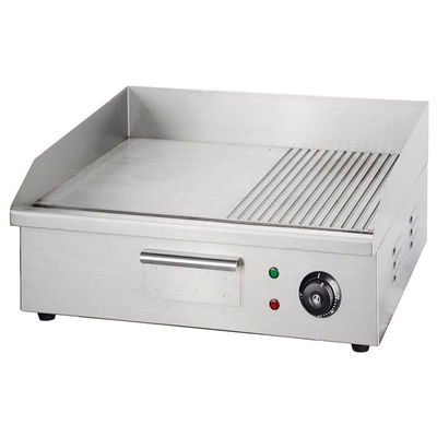 Grill elettrico per interni con piatto da cucina a mezza scanalatura 550x425x225mm Prodotto domestico