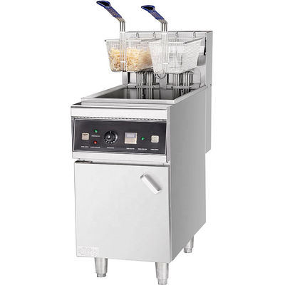 Frittelle da paniere a serbatoio singolo da 28L in acciaio inossidabile da 18 kW per apparecchiature da cucina commerciali