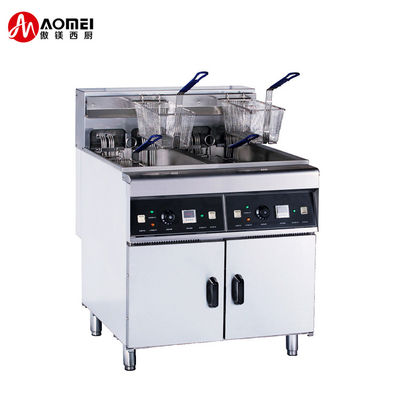 Ristorante elettrico Fritura 28L*2 2 Serbatoio 4 Cesto Protezione da surriscaldamento 800x805x1100