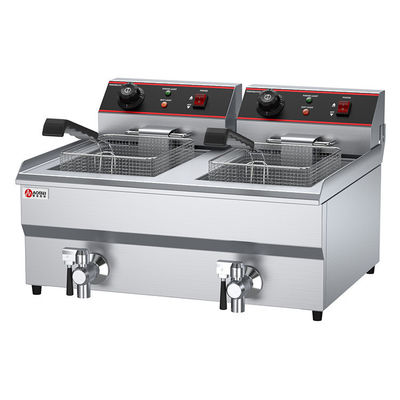 13L 13L Oil Fryer Professional 2 Tank 2 Basket Electric Chicken Deep Fryer per il 2023