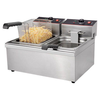 Fritura elettrica da ristorante da 11 kg con grande capacità e design multifunzionale