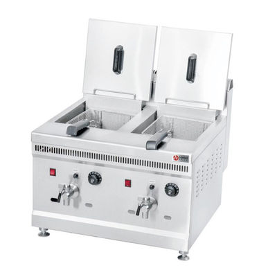 Alta produttività 38 kg Frittatrice a doppio cilindro per pollo fritto e patatine fritte