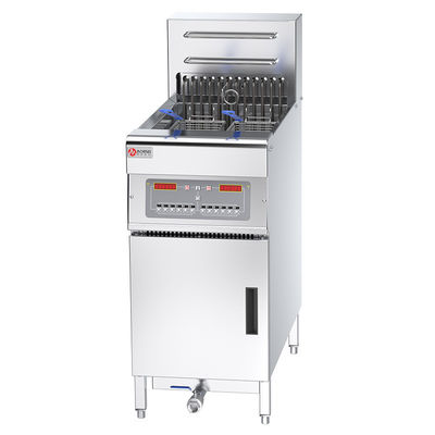 FEF-101 Frittatrice elettrica in acciaio inossidabile industriale con computer e filtro dell'olio