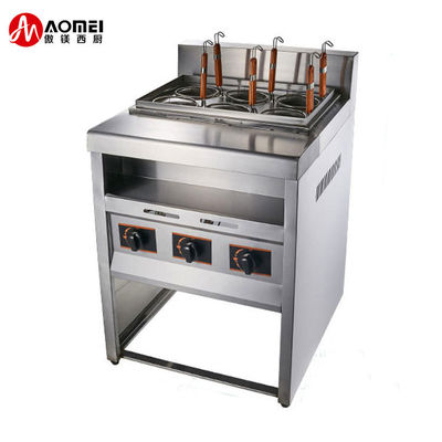 Cucina a gas per pasta in acciaio inossidabile per cucinare in grandi volumi nelle cucine commerciali