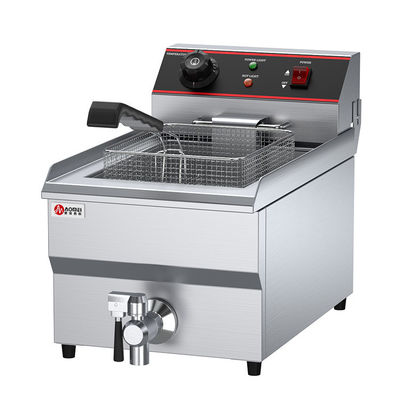 Industrial Hotel Restaurant Supplies 13L Electric Deep Fryer Argento con 1 Serbatoio 1 Cesto