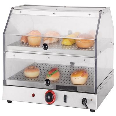 Display elettrico commerciale Vitrina per display alimentare riscaldatore 0.85kw Potenza 18kg Peso