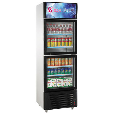 Bevande vetrina raffreddatore frigorifero verticale per vetro display porta del supermercato