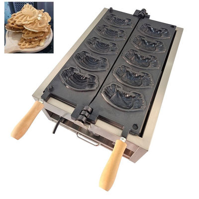 Produttore di waffle elettrico senza bastoncini con forme di granchio e animali