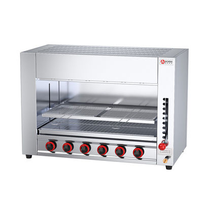 Grill commerciale a gas salamandra per pane da forno in acciaio inossidabile ad alta capacità