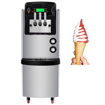 Sistema di pre raffreddamento Fabbricante di gelato morbido con 3 sapori 540x850x1500mm in acciaio inossidabile