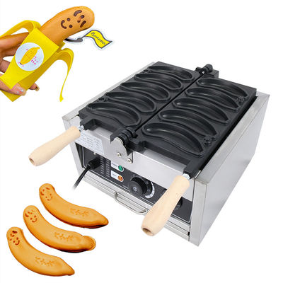 Hotel Banana Waffle Machine Fabbricante di Waffle a bolle in acciaio inossidabile antiaderente 11,25 KG