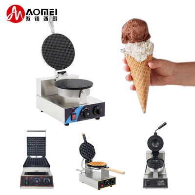 Macchina elettrica per la produzione di waffle 1300W per snack bar