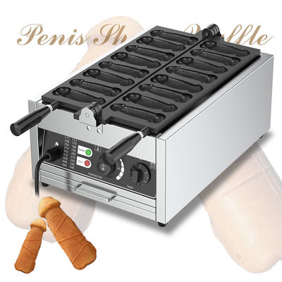 8 pcs Waffle Maker a forma di pene Waffle Maker elettrico antiaderente per snack e goodies