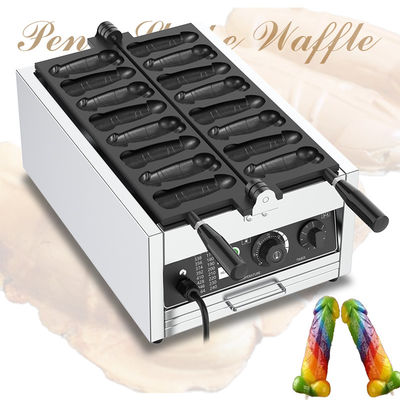 Commerciale Non Stick 8 Pcs elettrico Penis Waffle Maker con Temperatura Range di 50-300C