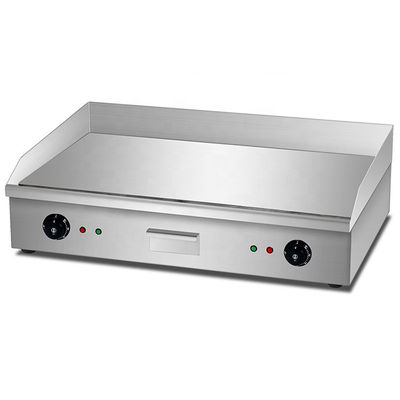 Piatto di grigliatura elettrico a tavolo piatto di grigliatura argento bianco 35 kg doppio pannello di controllo della temperatura