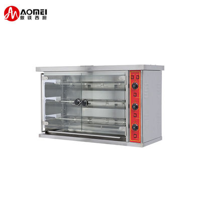 Forno per rotelle di pollo elettrico a gas in acciaio inossidabile Grandezza 1180x490x1250mm