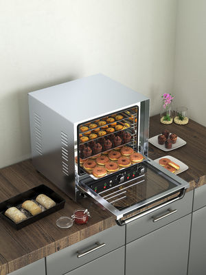 Forno a convezione elettrico a vapore regolabile 690x635x500mm per uso commerciale