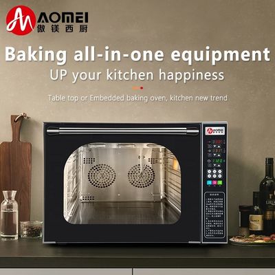 Forno di convezione digitale in vetro in acciaio inossidabile per la produzione di pane da forno