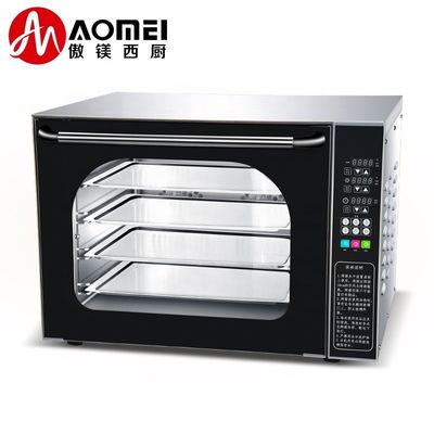 Forno di convezione digitale in vetro in acciaio inossidabile per la produzione di pane da forno