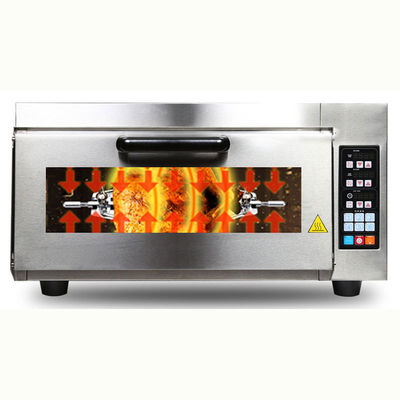 Forno per pizza in pietra in acciaio inossidabile da 2500W con controllo del timer digitale e funzione snack