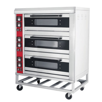 Facile utilizzo Acciaio inossidabile Tre strati Forno elettrico per pizza Macchine da forno vantaggio