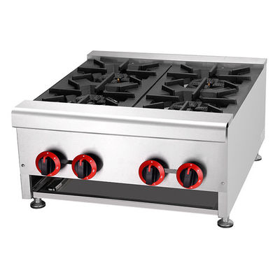 Bruciatore a gas da tavolo industriale d'argento per un facile utilizzo nelle stufe da cucina dei ristoranti