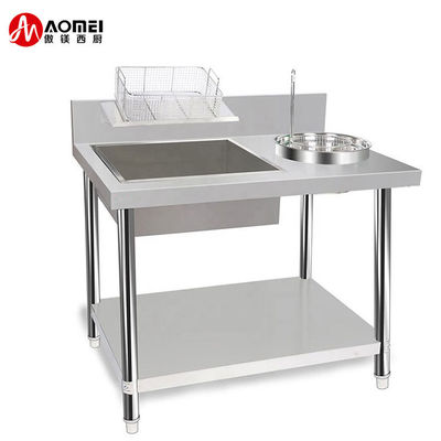 800/1000x700x800 mm Tavolo da pasticceria per cucina commerciale per un'imballaggio rapido e senza problemi