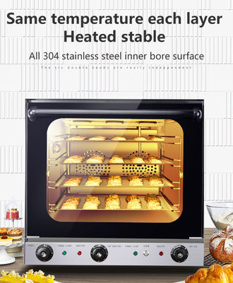 Forno elettrico a convezione a vapore per la cottura di biscotti a base di pane