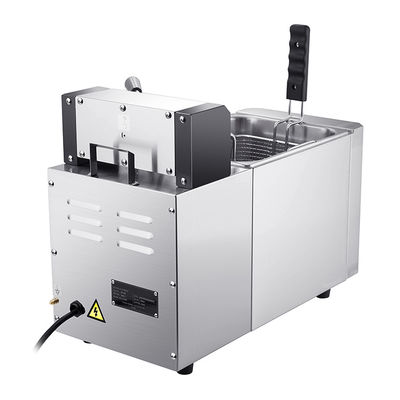 Fritura commerciale in acciaio inossidabile ad alto livello di sicurezza con sollevamento automatico del cestino