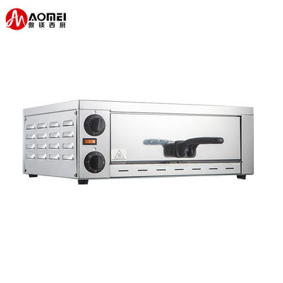 Cucina commerciale Forno elettrico per pizza in acciaio inossidabile con padella per snack 220V 1200W