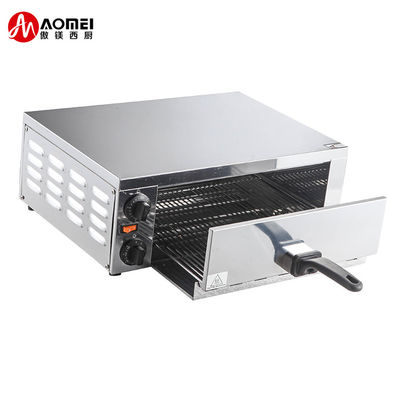 Cucina commerciale Forno elettrico per pizza in acciaio inossidabile con padella per snack 220V 1200W