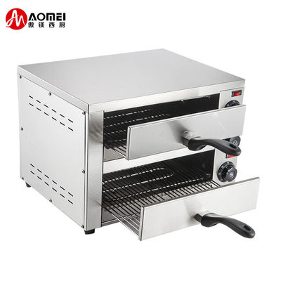 Cucina commerciale Forno elettrico per pizza in acciaio inossidabile con padella per snack 220V 1200W