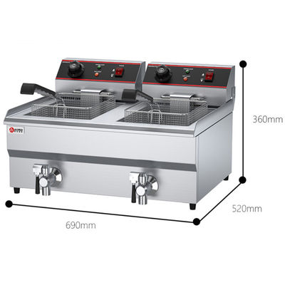 290x520x360 Fritatrice elettrica per la frittura di alimenti sani in cucina commerciale