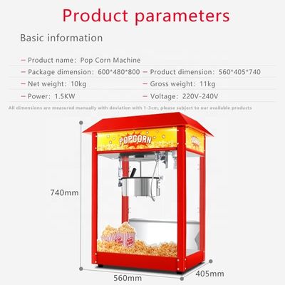 Macchina per la produzione di popcorn elettrico commerciale non appiccicoso con funzione controllata tramite app