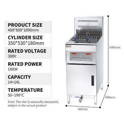 Fritura in argento a controllo informatico con temperatura automatica e sollevamento