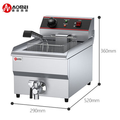 13L 13L Oil Fryer Professional 2 Tank 2 Basket Electric Chicken Deep Fryer per il 2023