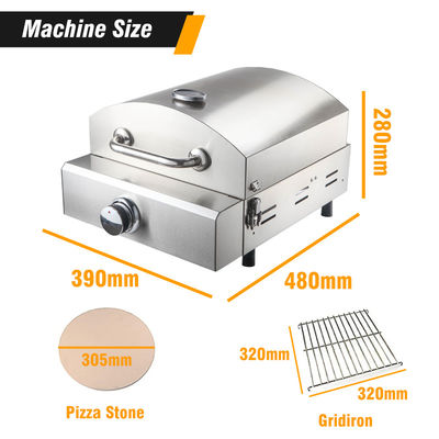 AM-037A Forno a gas per pizza portabile per campeggio Pizza a griglia per giardino esterno Forno a gas Arrivo