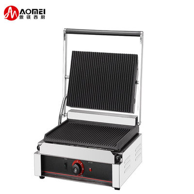 13kg Panini Grill elettrico Panini Sandwich Commercial Press Grill a contatto singolo in acciaio inox