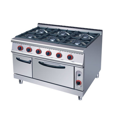 Commerciale 6 bruciatori forno a gas range stufa 220KG Capacità e tensione V LPG2800PA