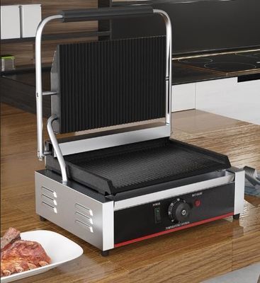 Hotel Electric Contact Grill Acciaio inossidabile Panini Press Griddle Sandwich Maker