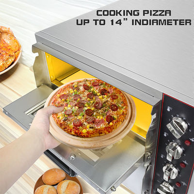 Alberghi Attrezzature da cucina Forno per pizza a pietra elettrico con forni in pietra Supporto online