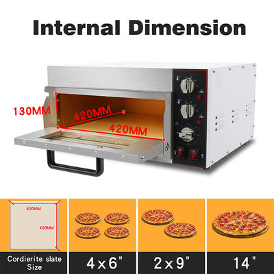 Alberghi Attrezzature da cucina Forno per pizza a pietra elettrico con forni in pietra Supporto online
