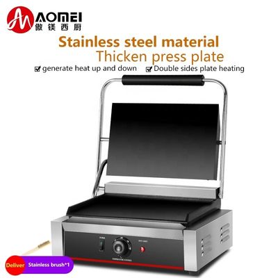 220V Grill elettrico piatto con parti di elementi di riscaldamento Sandwich Grill di contatto 19kg
