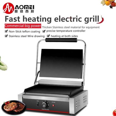 220V Grill elettrico piatto con parti di elementi di riscaldamento Sandwich Grill di contatto 19kg