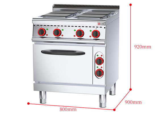 Multifunzione Square 4 Hot Plate Range con forno elettrico per cucina ecocompatibile