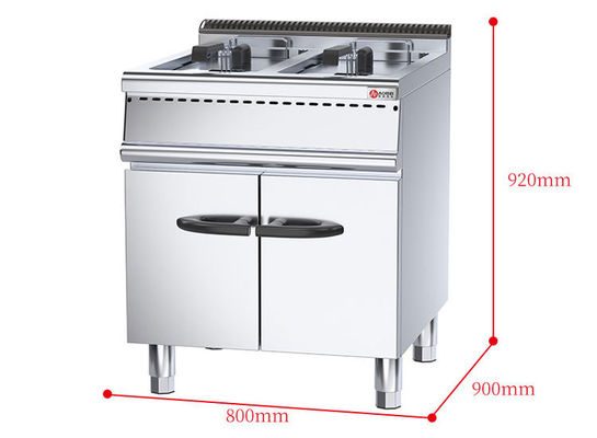 Apparecchiature da cucina per ristoranti 800*900* 850 70 mm Fritura a gas commerciale con armadietto