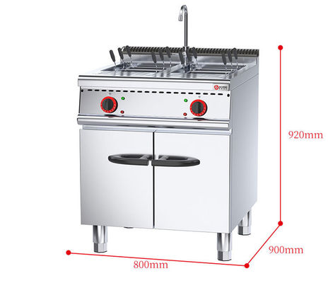 Cucina Cucina elettrica per pasta con armadio per la cottura della pasta commerciale 18KW