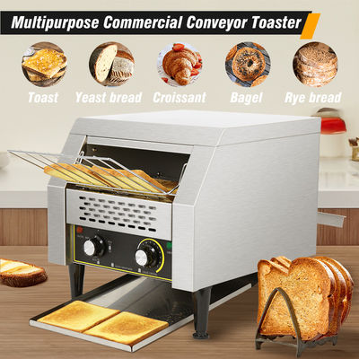 220V elettrico trasportatore tostapane per snack macchina cuocere in modo uniforme fetta di pane slot extra ampio