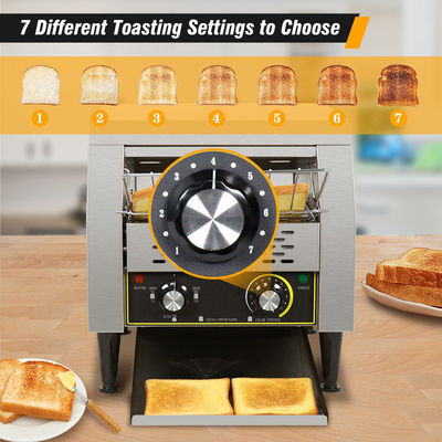 220V elettrico trasportatore tostapane per snack macchina cuocere in modo uniforme fetta di pane slot extra ampio